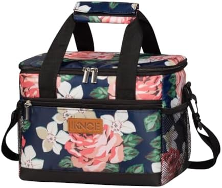 iknoe Insulated Lunch Bag, Foldable 8.5L Cooler Bag for Men & Women, Lunch Box