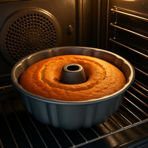 10-Inch Nonstick Cake Pan, Fluted Tube Pan for Pound & Ring Cakes