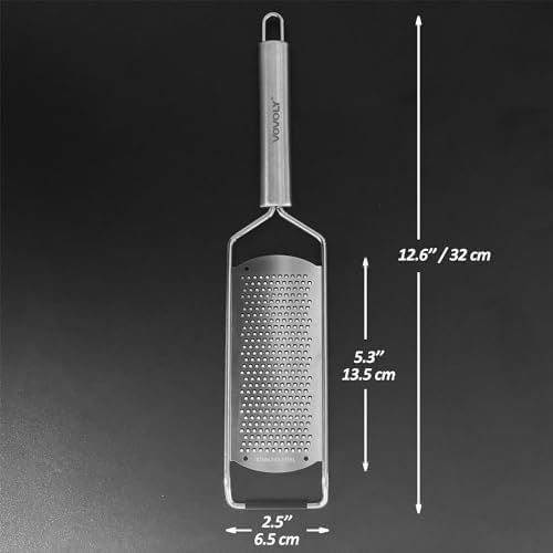 VOVOLY Professional Zester Grater Fine, Razor-Sharp Stainless Steel Blade