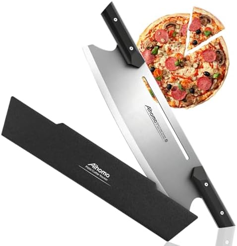 13-Inch Pizza Cutter Rocker, 420J1 Japanese Stainless Steel, G10 Handles