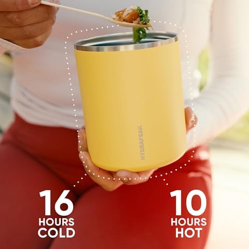 Hydrapeak 32oz Stainless Steel Vacuum Insulated Food Jar for Hot Food and Cold Food, Wide Mouth Leak-Proof Soup Jar for Adults, 10 Hours Hot and 16 Hrs Cold (Sage Leaf)
