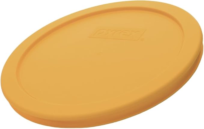 Pyrex 7401-PC 3 Cup Lemon Drop Yellow Food Storage replacement Lid (2-Pack) - Made in the USA