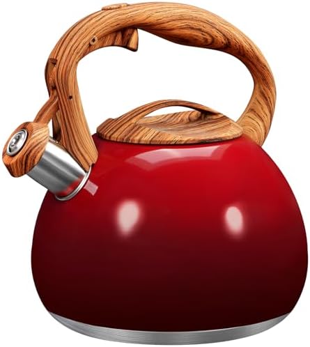 GGC Whistling Tea Kettle for Stove Top, 3.2QT/3L Stainless Steel Tea Kettle