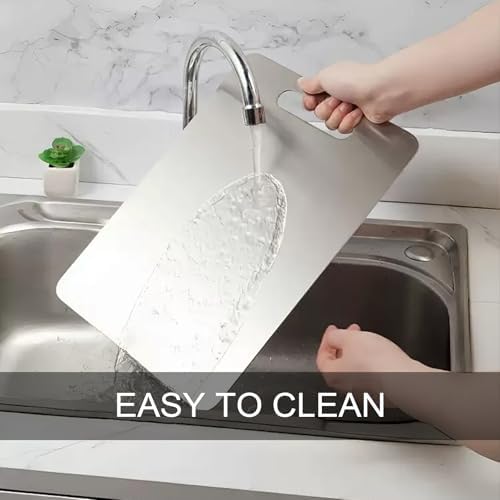 Titanium Stainless Steel Cutting Boards for Kitchen, 13.4 * 9 inch