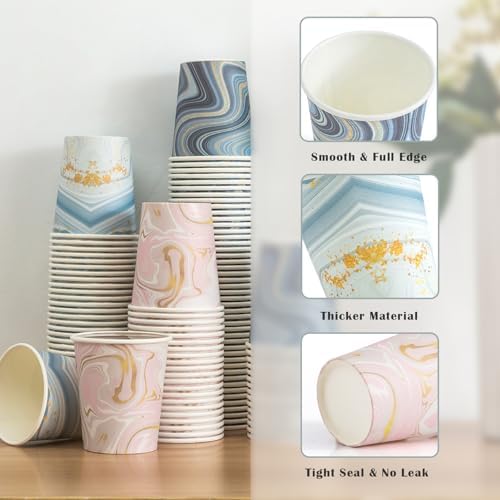 BYSNOW 1200 Pack 3 oz Paper Cups, Small Disposable Bathroom Cups