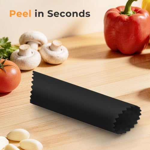 Silicone Garlic Peelers Skin Remover Roller Tube(Green,Black)