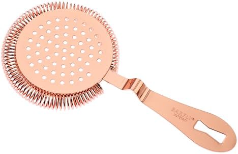 Barfly Deluxe Antique Hawthorne Spring Strainer, Copper