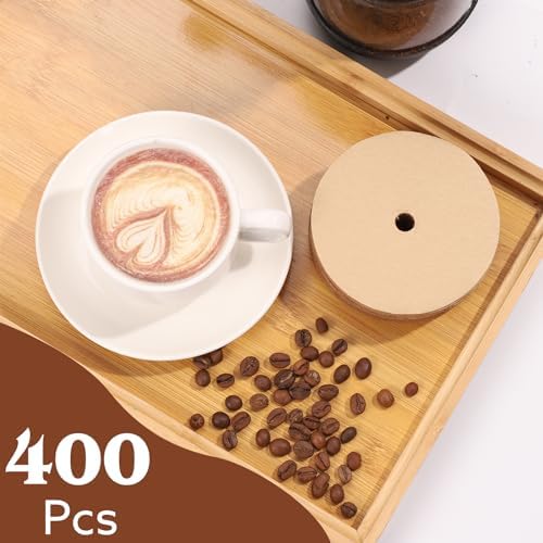 400Pcs Percolator Coffee Filter, 3.75in Unbleached Disposable Coffee Filter