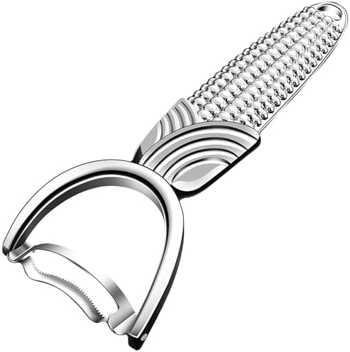 Maxjoy Corn Peeler & Cob Stripper, Stainless Blade for Corn on the Cob