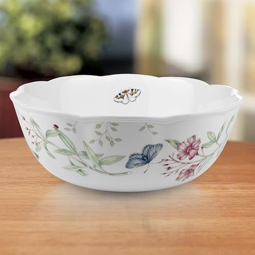 Lenox Butterfly Meadow Large Porcelain Serving Bowl