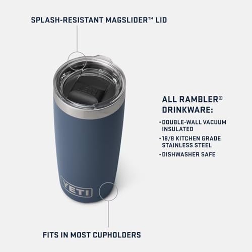 YETI Rambler 10 oz Tumbler, Stainless Steel, Vacuum Insulated with MagSlider Lid, Papaya