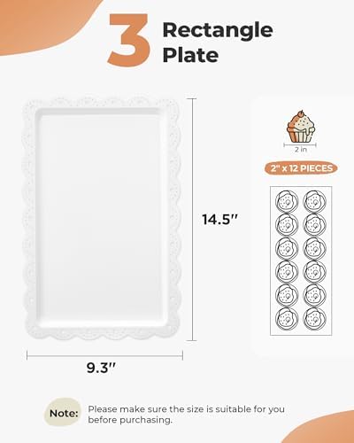 Kootek 5pcs Cupcake Stand Dessert Table Display Set Serving Tray for Party