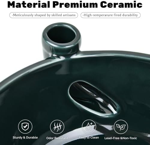 Ceramic Berry Washing Bowl with Auto-Spin Swirl Drainage