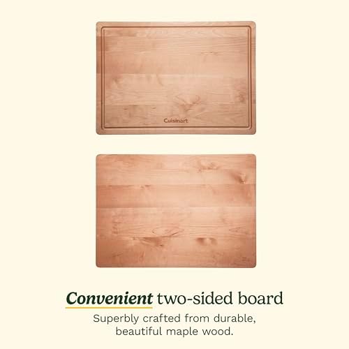 Cuisinart, 17” Maple Wood Cutting Board, CWB-17M