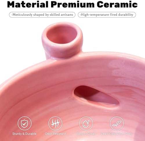 Ceramic Berry Washing Bowl with Auto-Spin Swirl Drainage