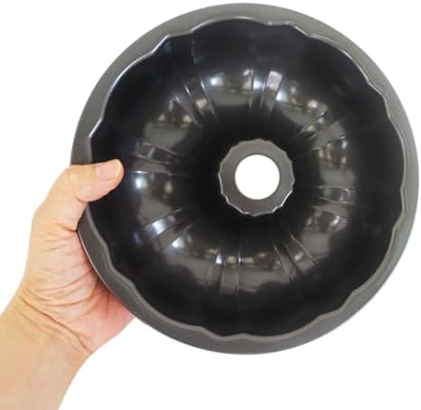 7" Cake Pan, Carbon Steel Nonstick Fluted Tube Gugelhupf Mold