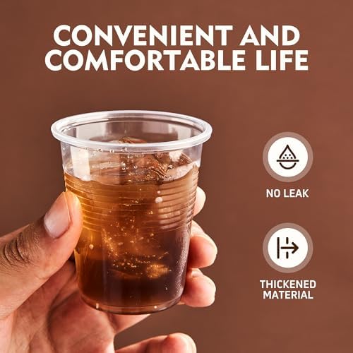YEEHAW 5 oz Plastic Cups, 500 Pack - Clear Disposable Drinking Water Cups for Cold Beverages, Ideal for Party