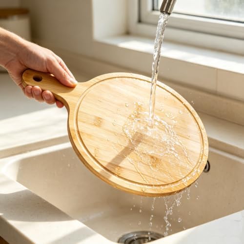 10pcs Round Wood Cutting Boards with Handle, Bulk Charcuterie Board