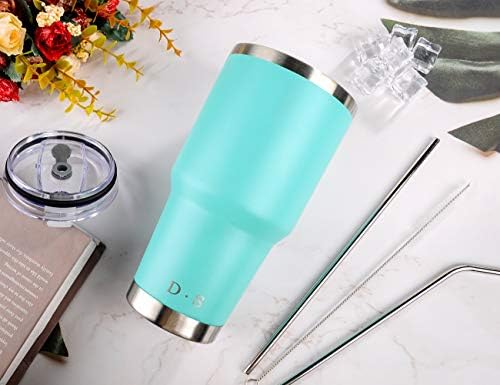 D·S 30oz Mint Tumbler Double Wall Vacuum Insulated Travel Coffee Mug