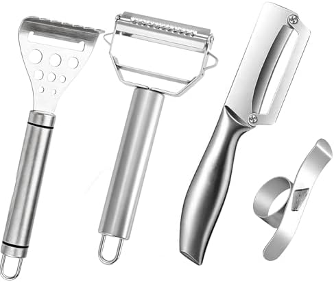 4 Pcs Kitchen Peeler Set for Veggie, Fruit, Butter, Orange