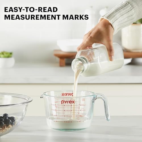 Pyrex Essentials (2-Pack) Glass Measuring Cups Set (1 & 2 Cup)