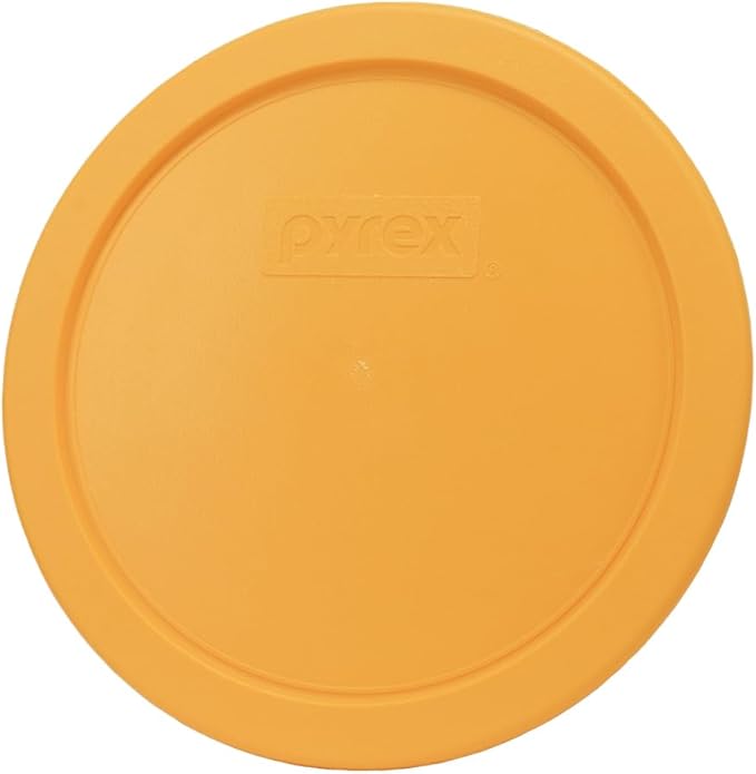 Pyrex 7401-PC 3 Cup Lemon Drop Yellow Food Storage replacement Lid (2-Pack) - Made in the USA