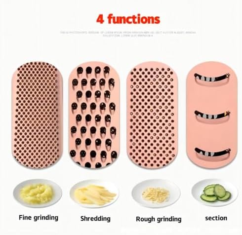 Stainless Steel 4 Sides Multifunctional Grater Slicer with Handle