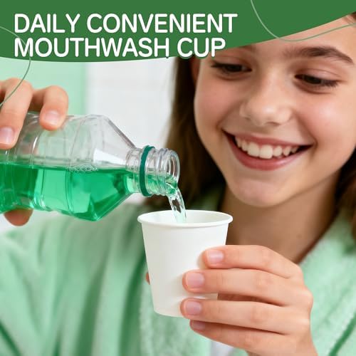 300 Pack 3 oz Bathroom Paper Cups, Disposable Mouthwash Cups