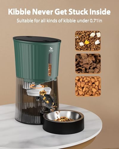Petory Timed Automatic Cat Feeder - 4L Dry Food Dispenser for Cats and Dogs