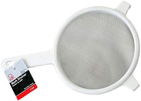 Chef Craft Classic Stainless Steel Mesh Strainer, 6 inch, White