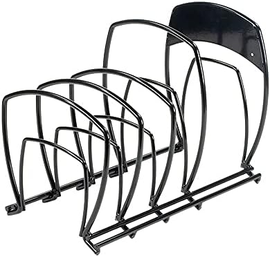Lodge Cookware Organizer 5-Tier Storage Rack, Matte Black