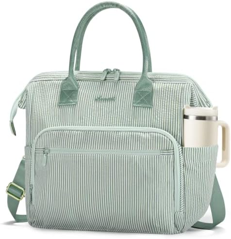 LOVEVOOK Lunch Bag Women, Insulated Lunch Box for Women with Cup Holder