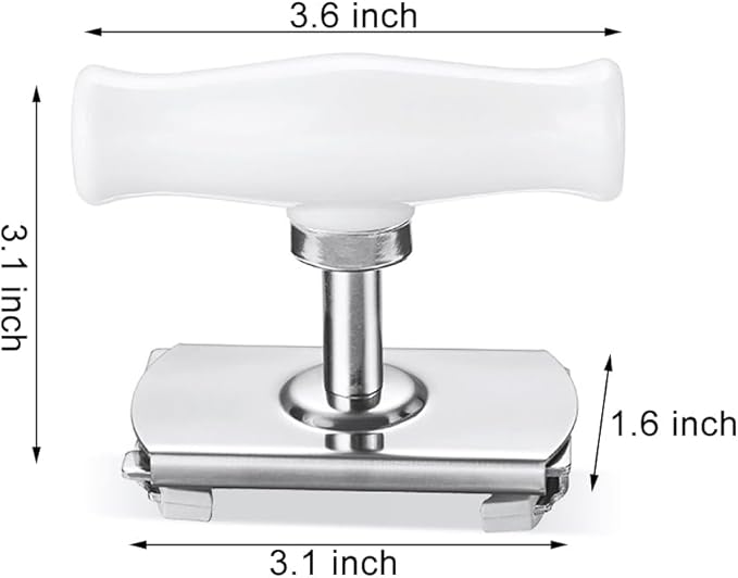 Upgraded Jar Opener Stainless Steel Adjustable Tool for 1-4 inches Bottle Can Lids, Easy Jar Opener with Non-Slip Rubber Pad Fit Seniors, Arthritis, Women, Children, Weak Hands