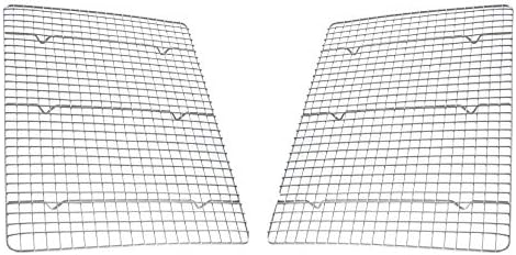 USA Pan Half Sheet Nonstick Roasting and Cooling Rack, Set of 2