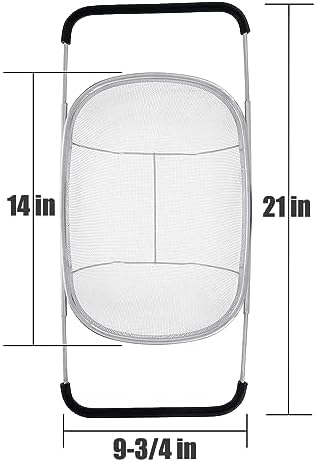Fine Mesh Colander Over The Sink 6 Quart Stainless Steel Strainer Basket