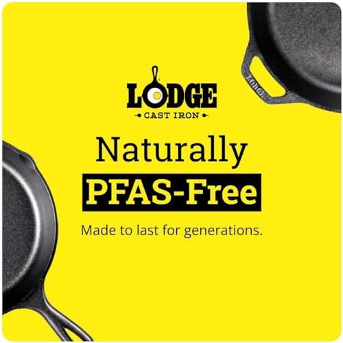 Lodge Pre-Seasoned Cast Iron Set - 3-Piece Skillet & Griddle Cookware