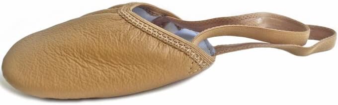 DANCEYOU Lyrical Shoes Half Sole Authentic Leather Pirouette Dance Turners
