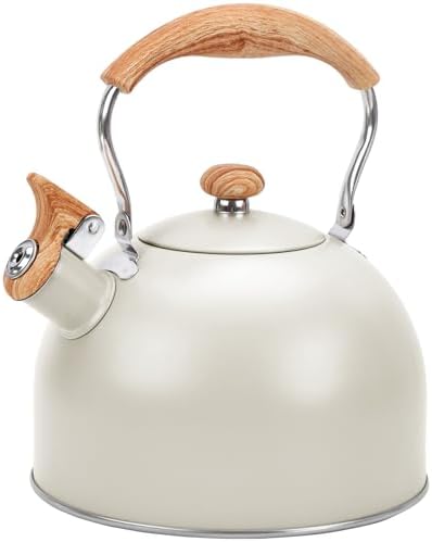 GGC Whistling Tea Kettle for Stove Top, 85OZ/2.6QT Stainless Steel Tea Pot