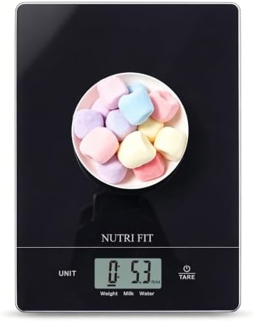 NUTRI FIT Digital Food Scale Kitchen Scales Grams & Ounces for Weight Loss