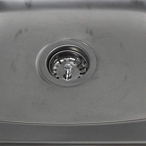 Danco 88275 3-1/4 inch Kitchen Sink Basket Strainer Splash Guard with Stationary Post, Stainless Steel (Pack of 2)