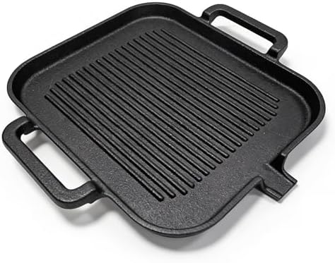 Cast Iron Grill Pan (11.8 x 9.8 inch)