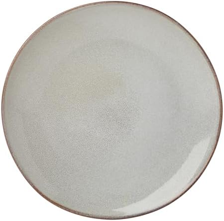 Oneida Organic Shades Gray Stoneware 12-Piece Dinnerware Set for 4