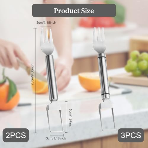 Watermelon Slicer with Stainless Steel Fork and Tong
