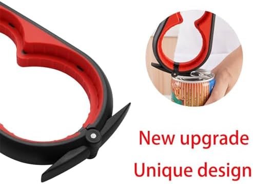 Bottle Opener for Arthritic Hand,Jar Opener for Old People, Children, Women, Those with Weak Hands,Multifunctional Kitchen Gadgets (02-Black)