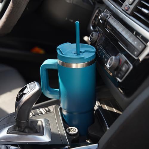 Konokyo 40 oz Insulated Tumbler Water Bottle with Handle, Straw Lid