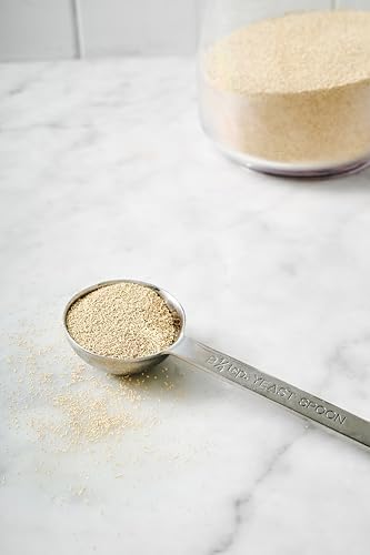 King Arthur Baking Company Yeast Measuring Spoon, 18/8 Stainless Steel, Holds 2.25 Teaspoons, For Bulk Yeast And Bread Baking, Pastries, And Rolls
