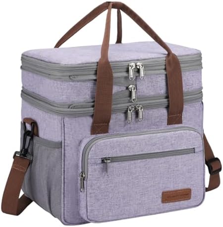 Maelstrom 23L Insulated Lunch Box, Expandable Double Deck Cooler Bag