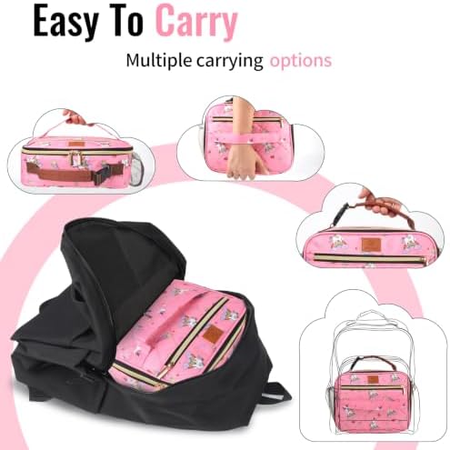 Genteen Lunch Box for Kids, Boys - Insulated Small LunchBox Reusable, Zip Closure & Buckle Handle, Portable Cooler for Work, School, Travel (Unicorn)