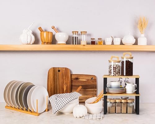 4 Pcs Kitchen Organizer Accessories Set for Cabinet, Light, 11.8 x 7.9''