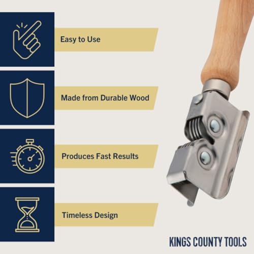 Kings County Tools Handheld Knife Sharpener, Manual Sharpening Tool